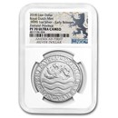 2018 Netherlands 1 oz Silver Lion Dollar Restrike PF-70 NGC (ER)