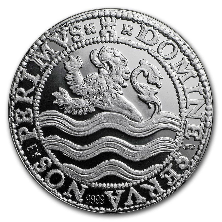 2018 Netherlands 1 oz Silver Proof Lion Dollar (w/Box & COA)