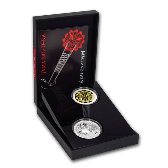 2018 New Zealand 2-Coin Silver Maui and the Sun Set 2018 New Zealand 2-Coin Silver Maui and the Sun Set