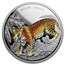 2018 Nicaragua 1 oz Silver 100 Córdobas Wildlife: Jaguar
