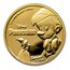 2018 Niue 1/4 oz Gold $25 Disney Pinocchio