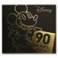 2018 Niue 1/4 oz Gold Proof $25 Disney Mickey's 90th Anniversary