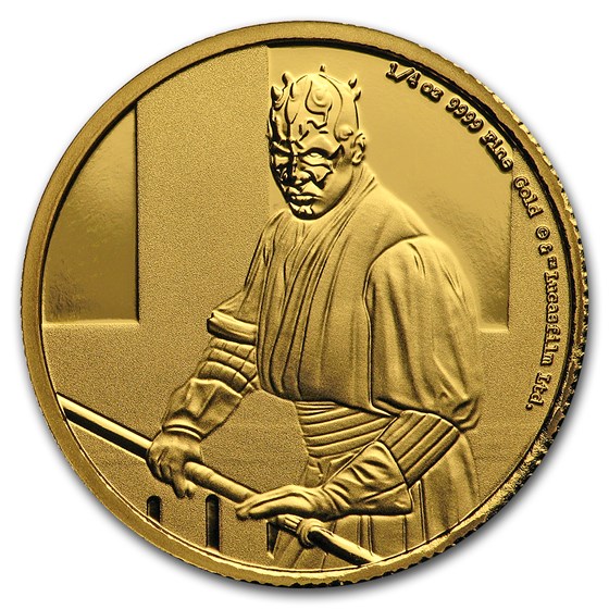 2018 Niue 1/4 oz Gold Star Wars Darth Maul Proof (Box & COA) 2018 Niue 1/4 oz Gold Star Wars Darth Maul Proof (Box & COA)