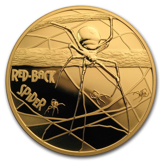 2018 Niue 1 oz Pf Gold Red-Back Spider Deadly & Dangerous 2018 Niue 1 oz Pf Gold Red-Back Spider Deadly & Dangerous