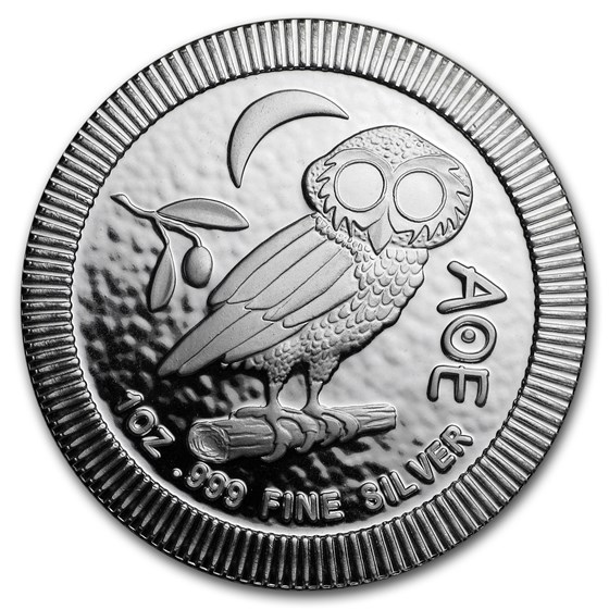 2018 Niue 1 oz Silver $2 Athenian Owl Stackable Coin 2018 Niue 1 oz Silver $2 Athenian Owl Stackable Coin
