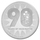 2018 Niue 1 oz Silver $2 Disney Mickey's 90th Anniversary BU