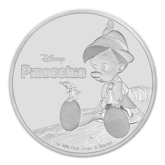2018 Niue 1 oz Silver $2 Disney Pinocchio 2018 Niue 1 oz Silver $2 Disney Pinocchio