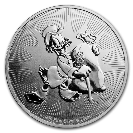 2018 Niue 1 oz Silver $2 Disney Scrooge McDuck BU 2018 Niue 1 oz Silver $2 Disney Scrooge McDuck BU