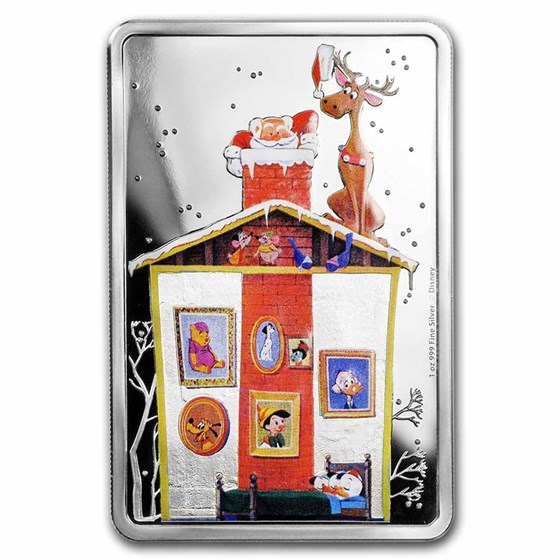 2018 Niue 1 oz Silver $2 Disney Season's Greetings Proof 2018 Niue 1 oz Silver $2 Disney Season's Greetings Proof