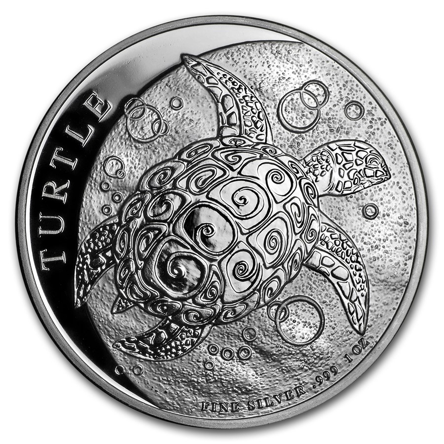2018 Niue 1 oz Silver $2 Hawksbill Turtle BU