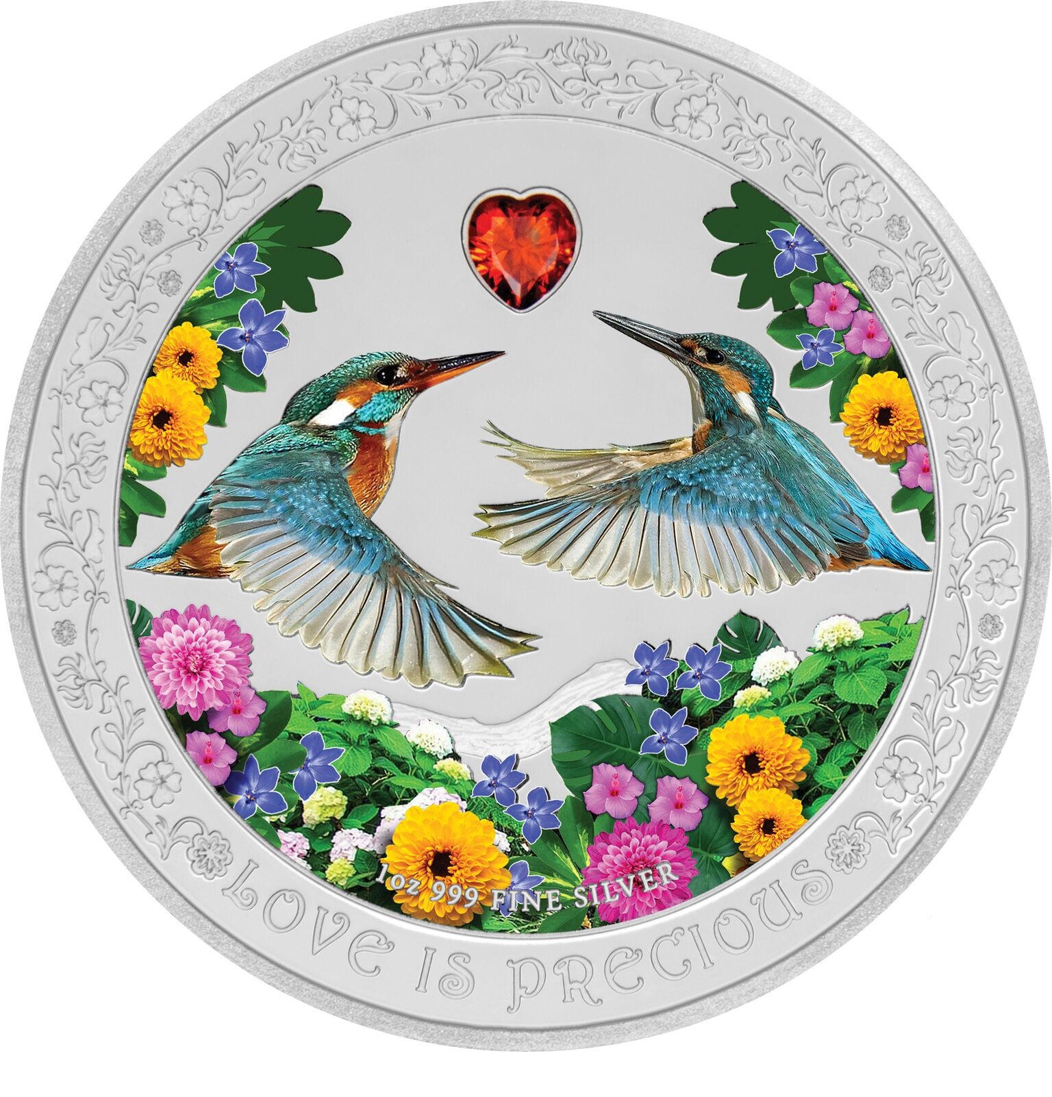 Buy 2018 Niue 1 oz Silver $2 Love is Precious Kingfishers | APMEX