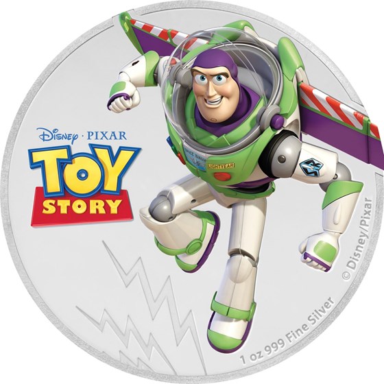 2018 Niue 1 oz Silver $2 Pixar Toy Story: Buzz Lightyear 2018 Niue 1 oz Silver $2 Pixar Toy Story: Buzz Lightyear