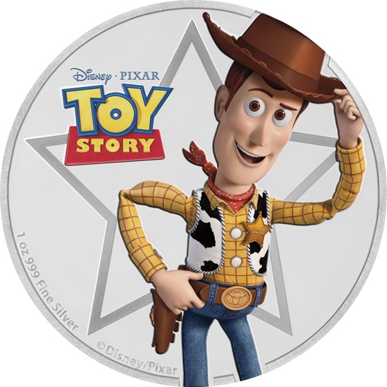 2018 Niue 1 oz Silver $2 Pixar Toy Story: Sheriff Woody 2018 Niue 1 oz Silver $2 Pixar Toy Story: Sheriff Woody