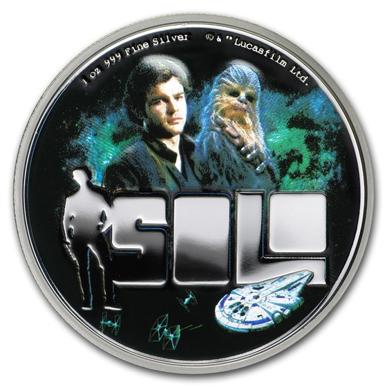 2018 Niue 1 oz Silver $2 Solo: A Star Wars Story (w/Box & COA) 2018 Niue 1 oz Silver $2 Solo: A Star Wars Story (w/Box & COA)