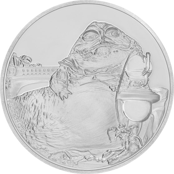 2018 Niue 1 oz Silver $2 Star Wars Jabba the Hutt (w/Box & COA) 2018 Niue 1 oz Silver $2 Star Wars Jabba the Hutt (w/Box & COA)