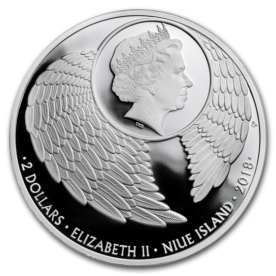 Buy 2018 Niue 1 oz Silver Crystal Coin Guardian Angel II APMEX