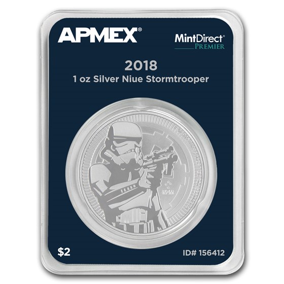 2018 Niue 1 oz Silver Stormtrooper (MintDirect® Premier Single) 2018 Niue 1 oz Silver Stormtrooper (MintDirect® Premier Single)