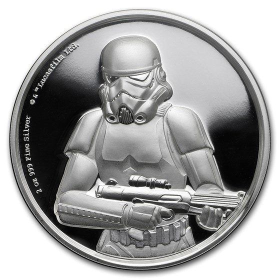 2018 Niue 2 oz Silver $5 Star Wars Stormtrooper Ultra High Relief 2018 Niue 2 oz Silver $5 Star Wars Stormtrooper Ultra High Relief