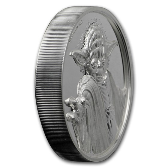 star wars yoda silver coin