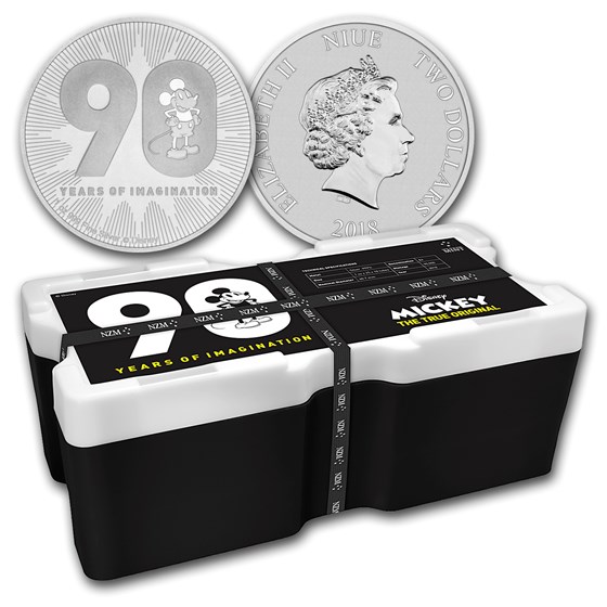 2018 Niue 250-Coin 1 oz Silver Mickey's 90th Anniv Monster Box 2018 Niue 250-Coin 1 oz Silver Mickey's 90th Anniv Monster Box