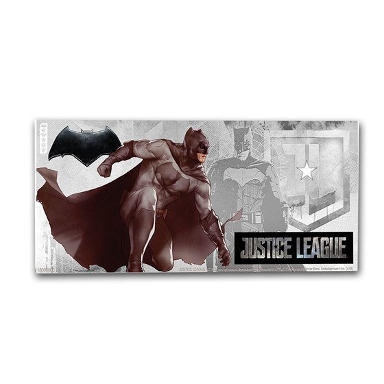 2018 Niue 5 gram Silver $1 Note Justice League Batman w/Album 2018 Niue 5 gram Silver $1 Note Justice League Batman w/Album