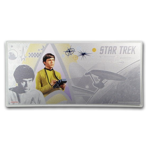 2018 Niue 5 gram Silver $1 Note Star Trek Chekov 2018 Niue 5 gram Silver $1 Note Star Trek Chekov