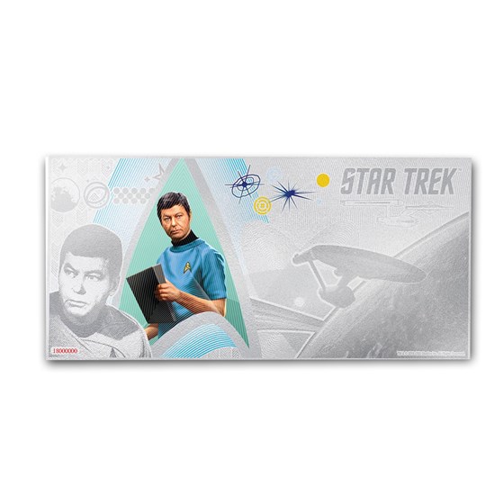 2018 Niue 5 gram Silver $1 Note Star Trek Dr. McCoy 2018 Niue 5 gram Silver $1 Note Star Trek Dr. McCoy