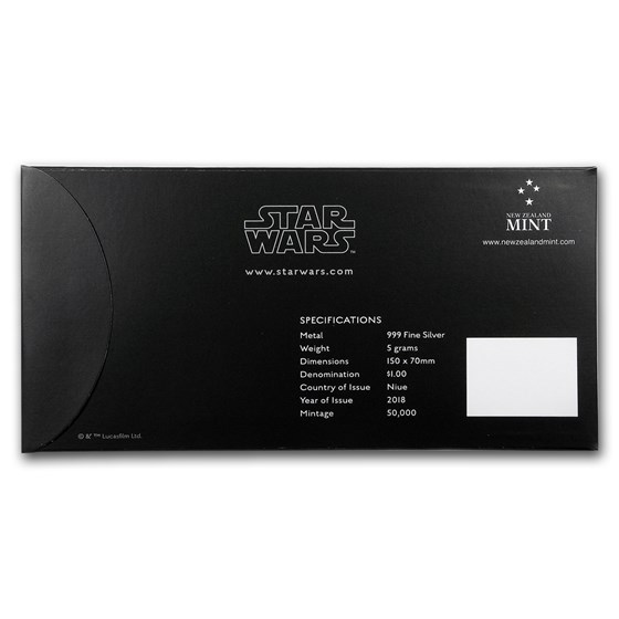 2018 darth vader silver coin