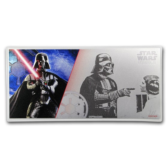 2018 Niue 5 gram Silver $1 Note Star Wars Darth Vader