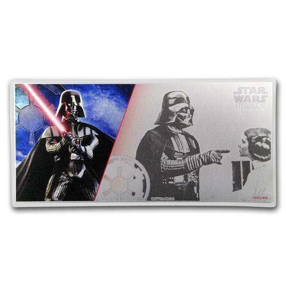 2018 Niue 5 gram Silver $1 Note Star Wars Darth Vader 2018 Niue 5 gram Silver $1 Note Star Wars Darth Vader