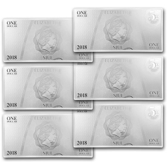 Silver Note Set Buy 2018 Niue Silver $1 Star Wars Six-Note Set w/Collector's Album | APMEX