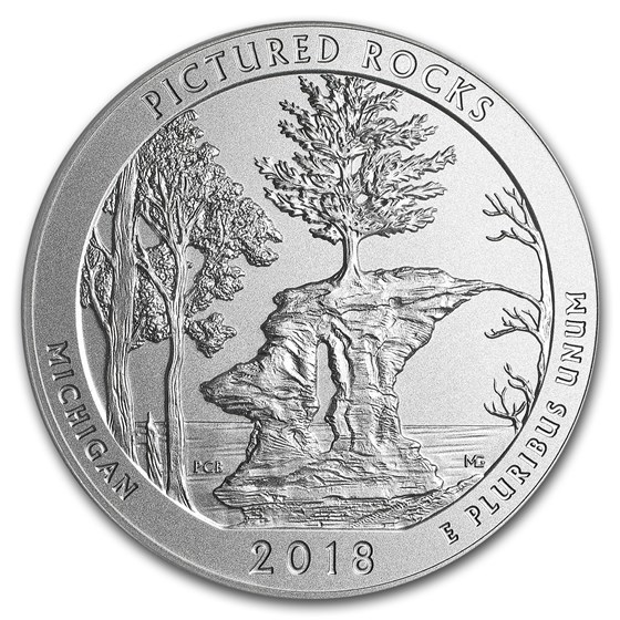 Buy 2018P 5 oz Silver ATB Pictured Rocks PCGS SP70 (FS) APMEX