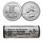 2018-P ATB Quarter Block Island Wildlife Refuge 40-Coin Roll BU