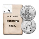 2018-P ATB Quarter Block Isld Wildlife Refuge $25 Mint Sealed Bag