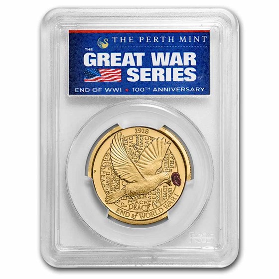 2018-P Australia 1/4 oz Gold End of WWI PR-70 PCGS 2018-P Australia 1/4 oz Gold End of WWI PR-70 PCGS