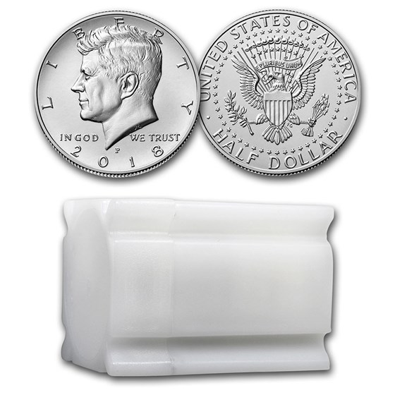 2018-P Kennedy Half Dollar 20-Coin Roll BU 2018-P Kennedy Half Dollar 20-Coin Roll BU
