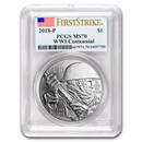 2018-P World War I Centennial Silver Dollar MS-70 PCGS (FS)