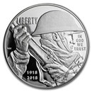 2018-P World War I Centennial Silver Dollar Proof (Box & COA)