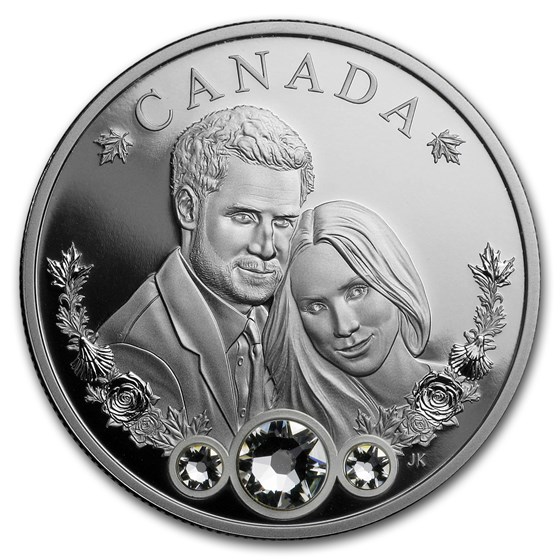 2018 RCM 1 oz Ag $20 Royal Wedding: Prince Harry Meghan Markle 2018 RCM 1 oz Ag $20 Royal Wedding: Prince Harry Meghan Markle