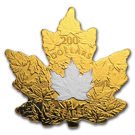 2018 RCM 1 oz Gold $200 30th Anniv. of the Platinum Maple Leaf 2018 RCM 1 oz Gold $200 30th Anniv. of the Platinum Maple Leaf