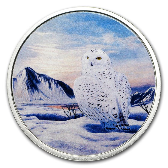 2018 RCM 2 oz Ag $30 Arctic Animals & Northern Lights Snowy Owl 2018 RCM 2 oz Ag $30 Arctic Animals & Northern Lights Snowy Owl