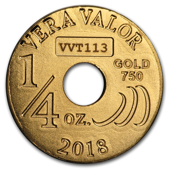 2018 Republic of Chad 1/4 oz Gold Vera Vita BU 2018 Republic of Chad 1/4 oz Gold Vera Vita BU