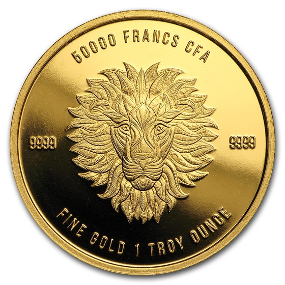2018 Republic of Chad 1 oz Gold Mandala Lion BU 2018 Republic of Chad 1 oz Gold Mandala Lion BU