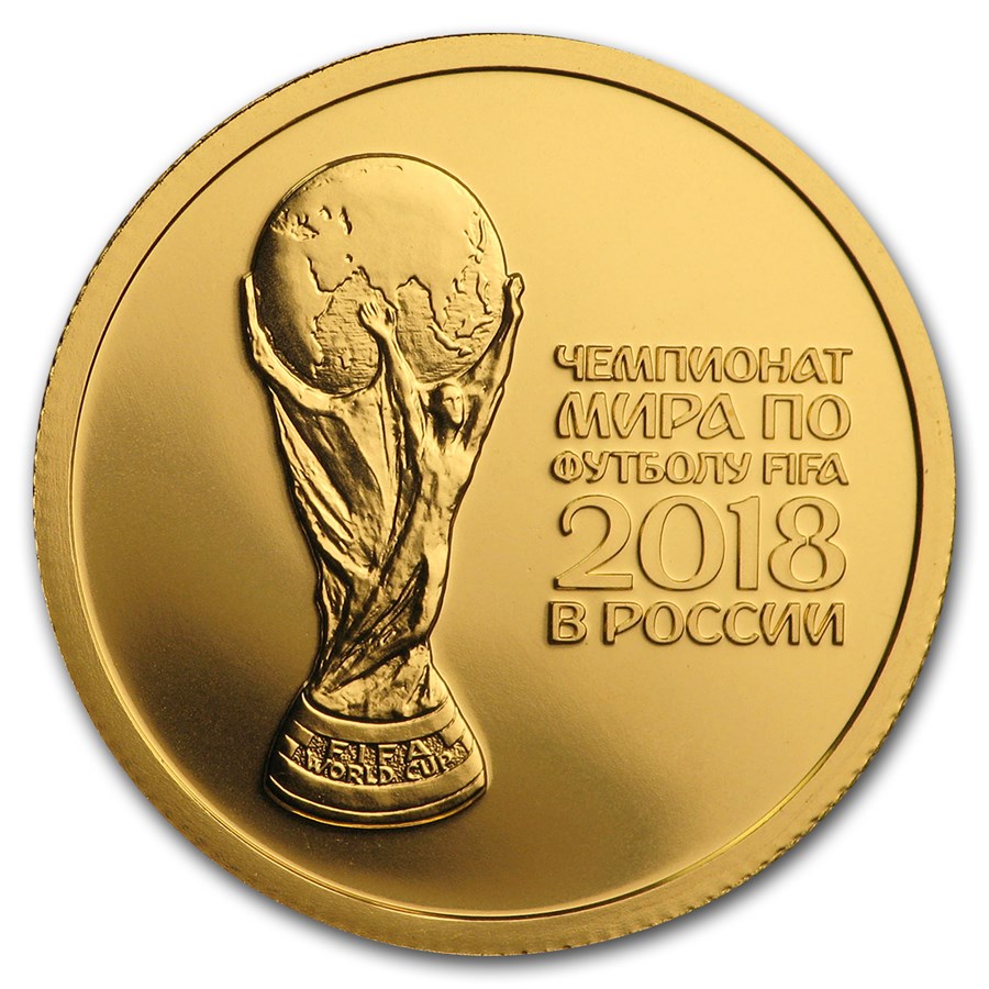 Buy 2018 Russia 1/4 oz Gold 50 Roubles FIFA World Cup BU APMEX