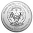 2018 Rwanda 1 oz Silver Lunar Year of the Dog BU