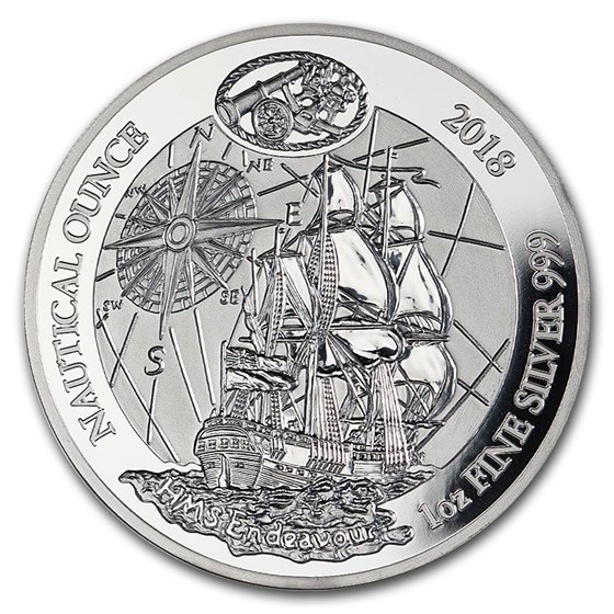 2018 Rwanda 1 oz Silver Nautical Ounce Endeavour Proof 2018 Rwanda 1 oz Silver Nautical Ounce Endeavour Proof