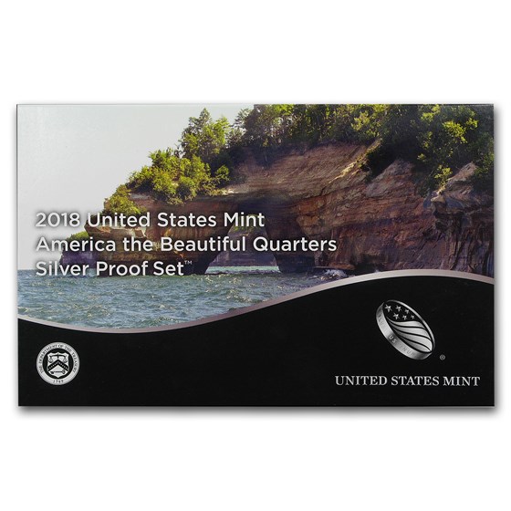 2018-S America the Beautiful Quarters Silver Proof Set