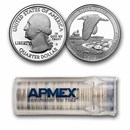 2018-S ATB Quarter Block Island 40-Coin Roll Proof
