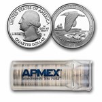 2018-S ATB Quarter Block Island 40-Coin Roll Proof