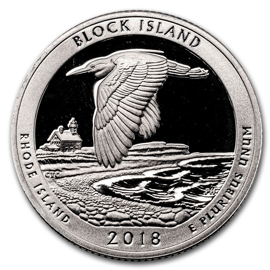 2018-S ATB Quarter Block Island National Wildlife Refuge Proof